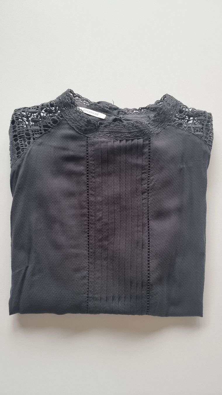 Promod Camicette: dunkelgrau Bluse Marke Promod – Nuovo (secondo la descrizione) da Balgach venduto da Patty04 1