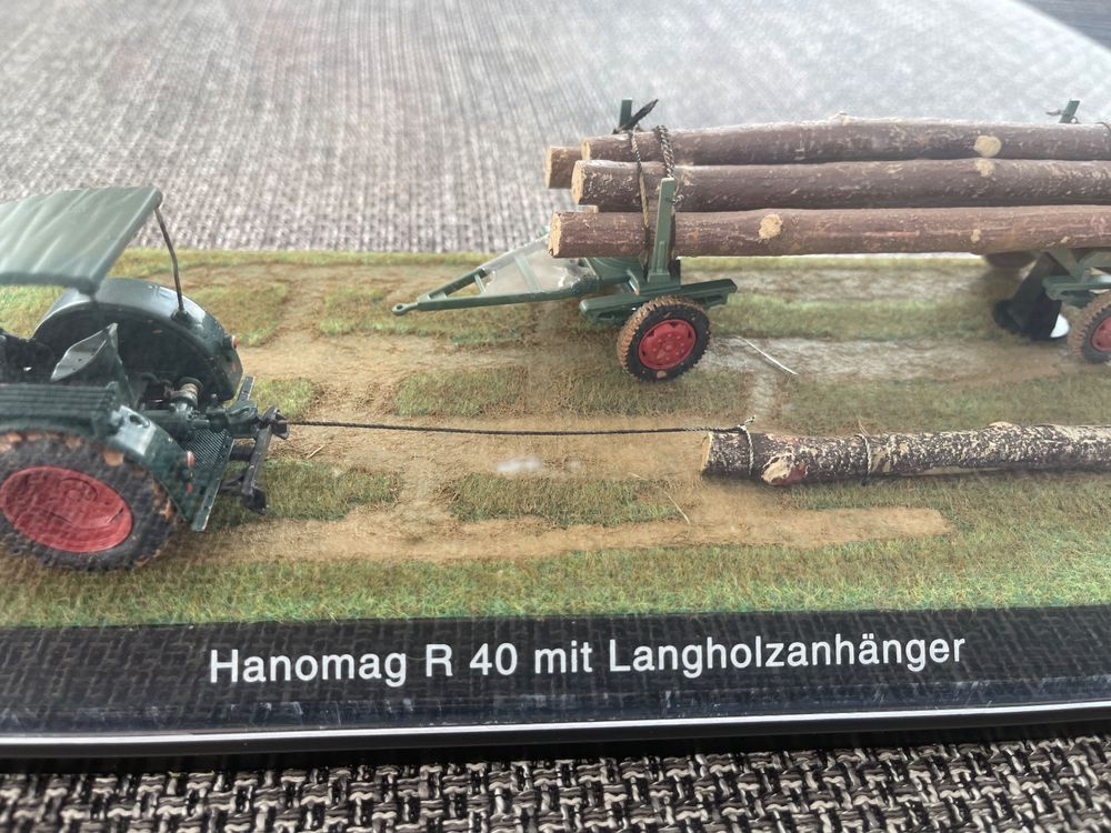Schuco Diorama Hanomag R40 mit Langholzanhänger Top Ware (Gebraucht) in ...