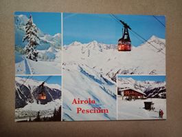 Airolo Skigebiet Peschüm Gondelbahn Skilift 1991