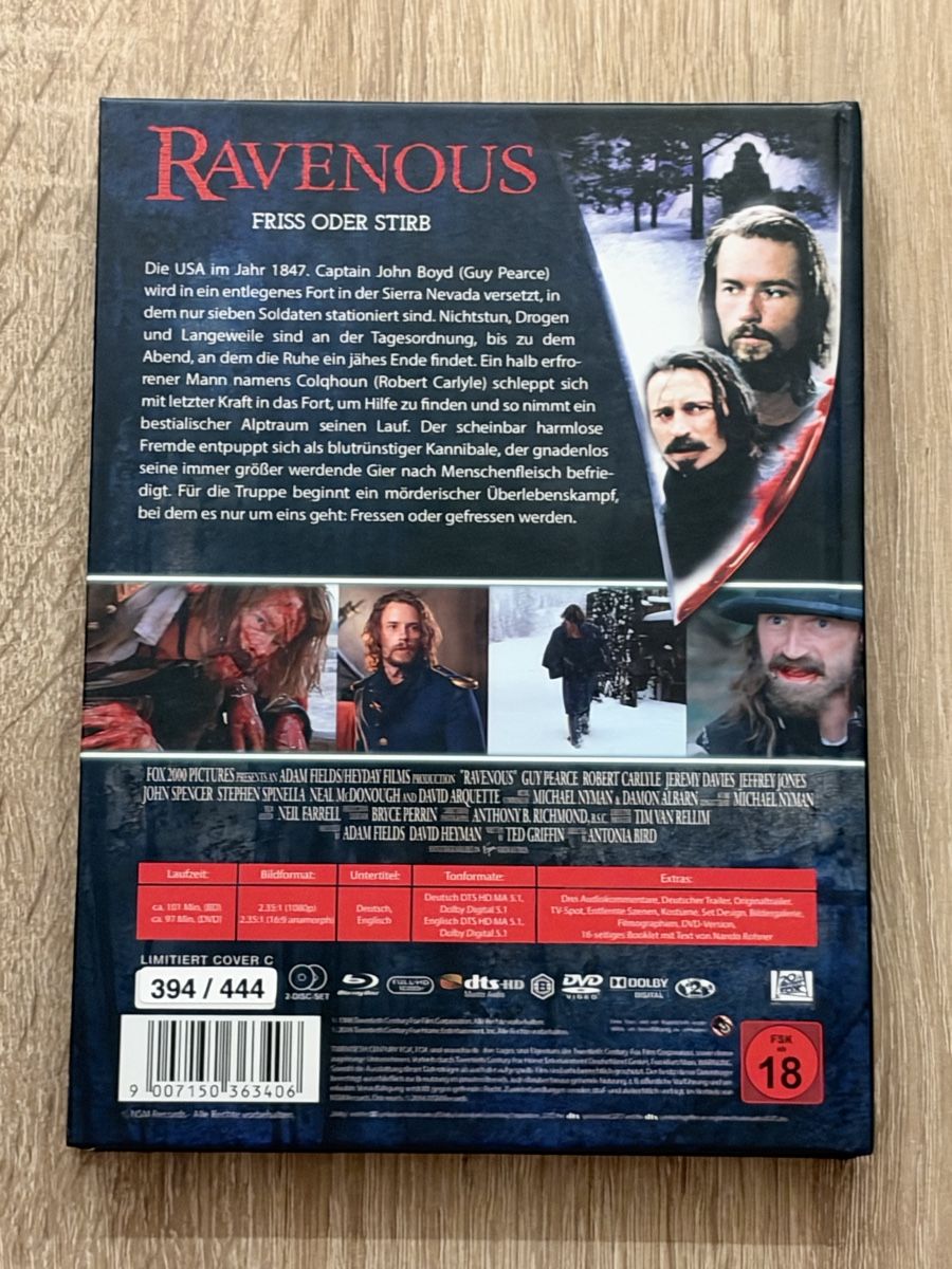 Alle DVDs: Ravenous - Mediabook – Neu (gemäss Beschreibung) aus Stein am Rhein von ricks0r 1