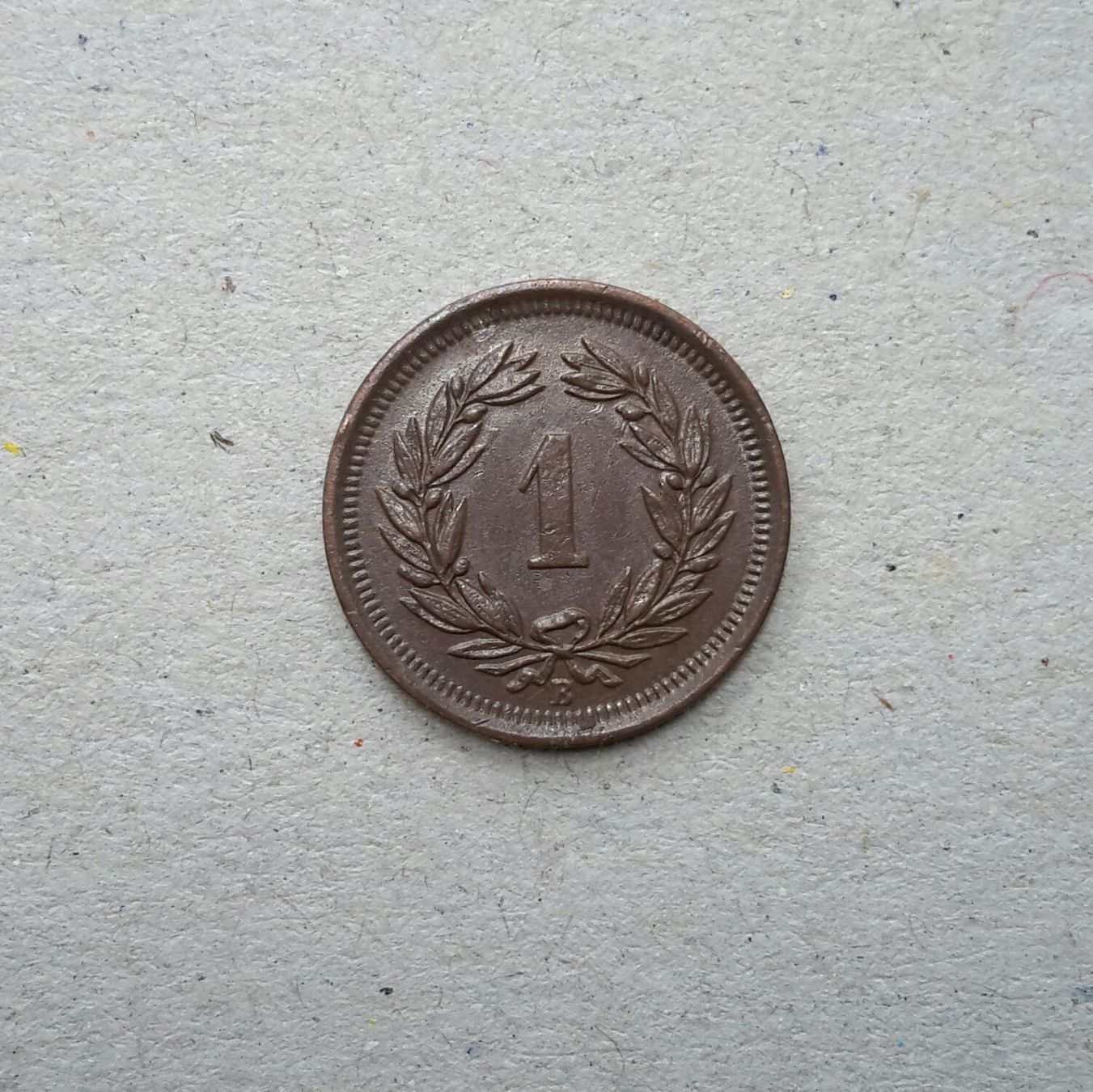 Alle Münzen: 1 Rappen 1907 , Bronze . – Gebraucht aus Burgdorf von Olli.34 1