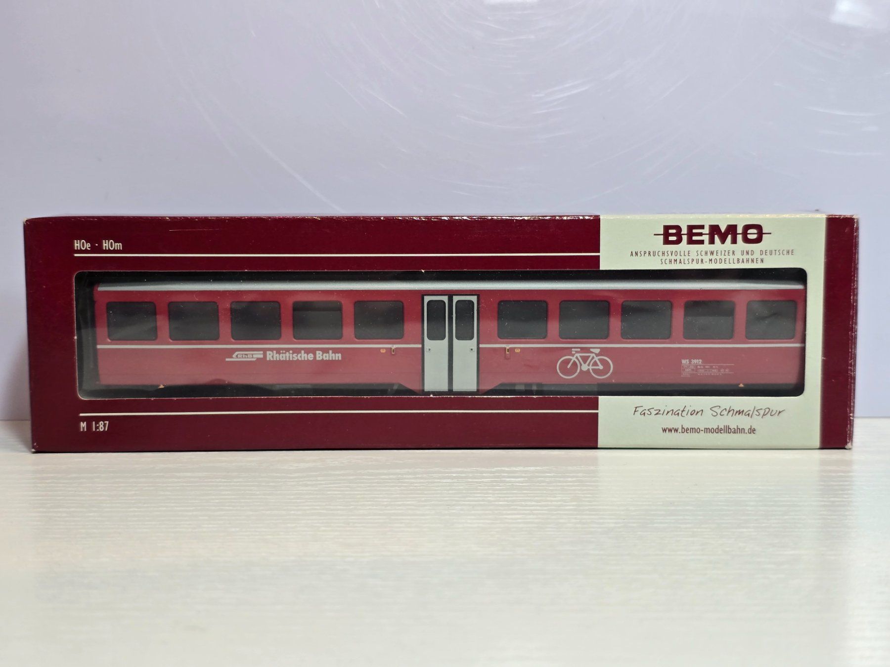 Bemo Modelleisenbahnen: Bemo, 3286132, RhB, WS 3912, Velowagen, NEU – Neu und originalverpackt aus Kloten von Nicola2