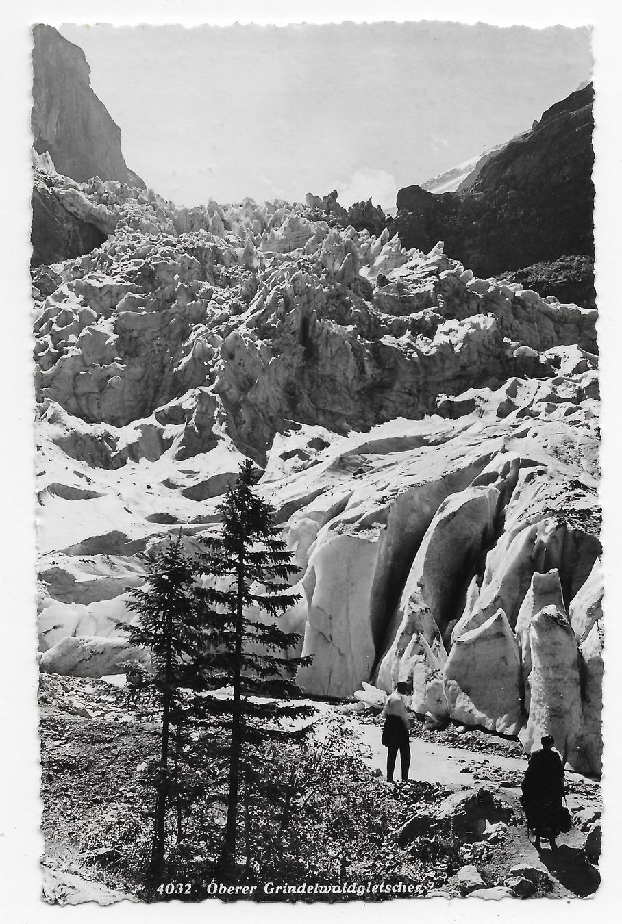 Cartoline postali: Oberer Grindelwaldgletscher  um 1938 – Usato da Hefenhofen venduto da Richsalz