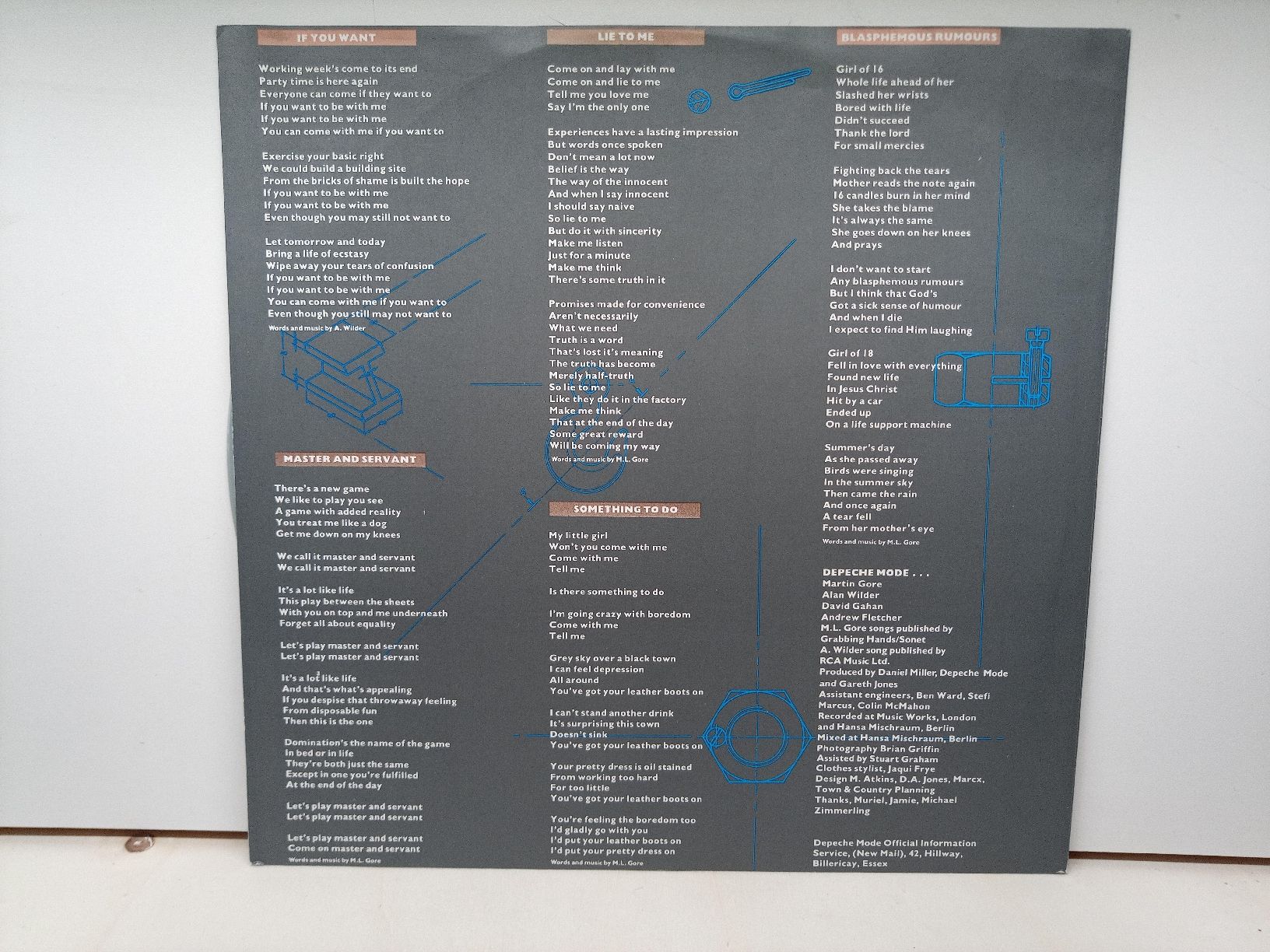 Dischi in vinile: Depeche Mode "Some Great Reward" Graue Vinyl LP 1984 – Usato da basel venduto da markusb07 5