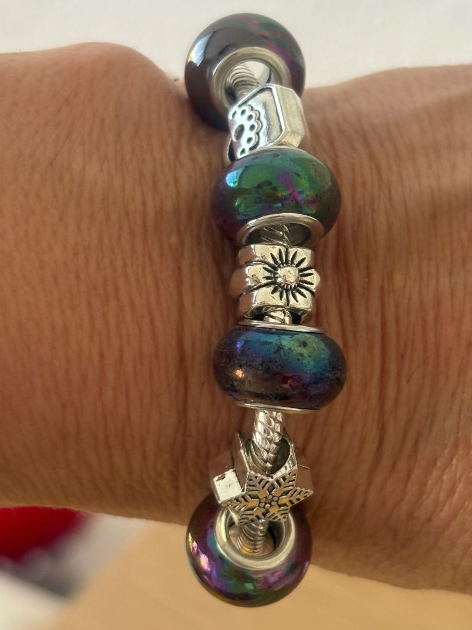 Armbänder & -reifen: Luxus Elegante 18 cm Armband/Beads Farbe :Silber/Multicolore – Neu (gemäss Beschreibung) aus Biel-Bienne von Roserosse13 3