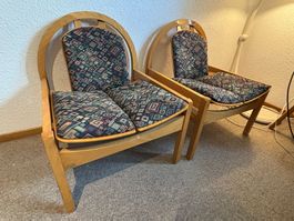 Fauteuils design vintage Baumann Argos – 2 pièces