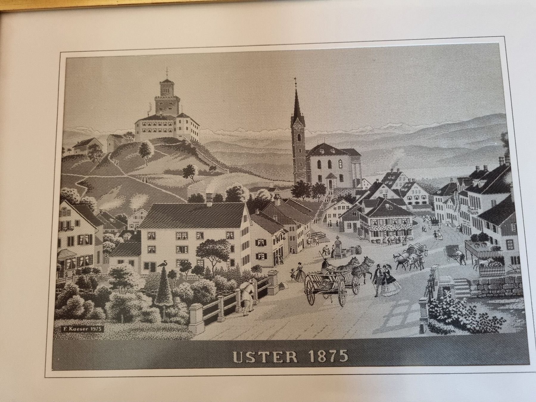 Incisioni: Uster gewobener Seidenstich ORIGINAL – Usato da Trachslau venduto da post35