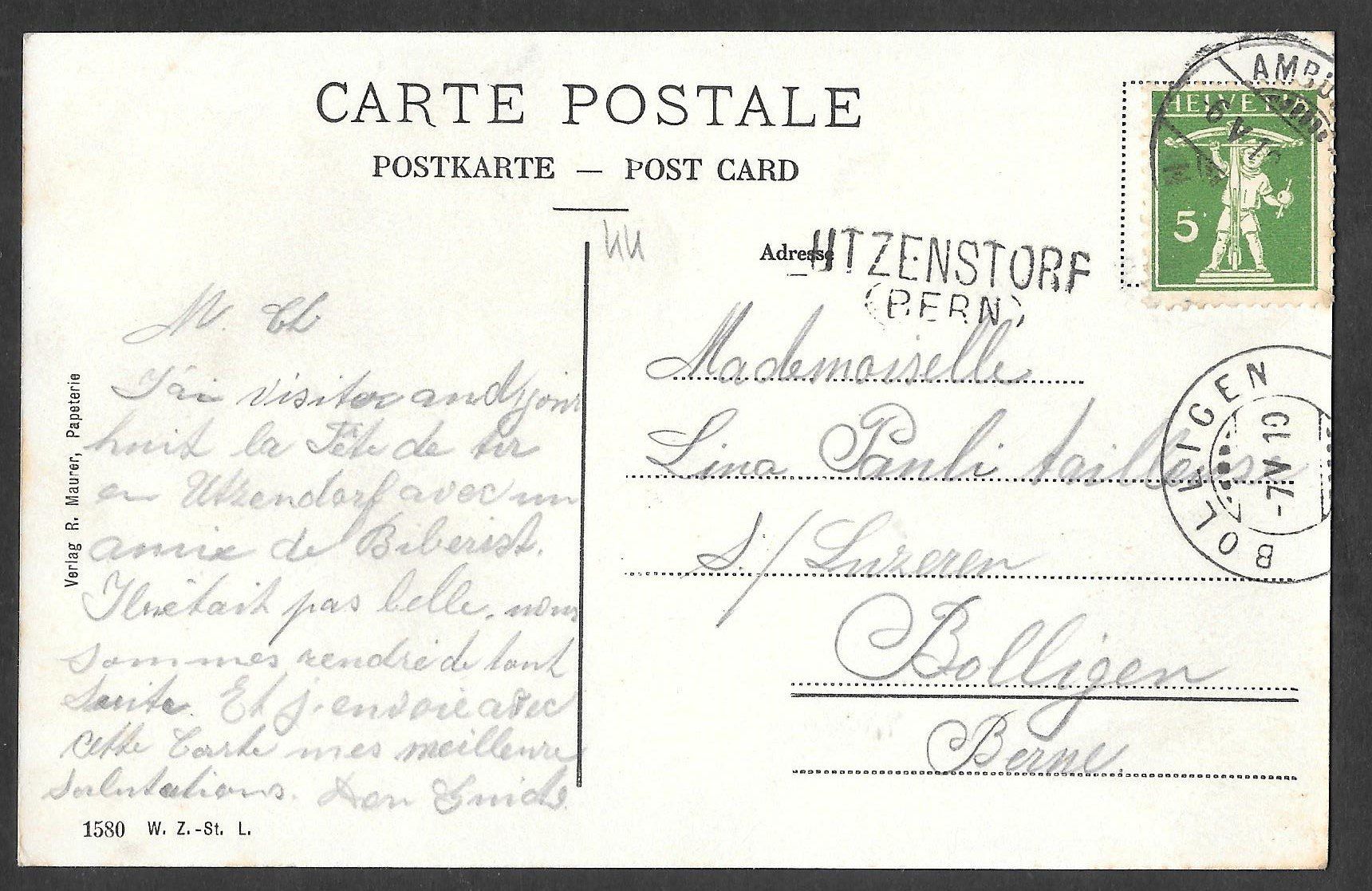 Cartes postales: Utzenstorf - Landshut Teilansicht – D'occasion à Olten par clotaldi 1