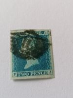 Two pence blue 1841 Platte 4 