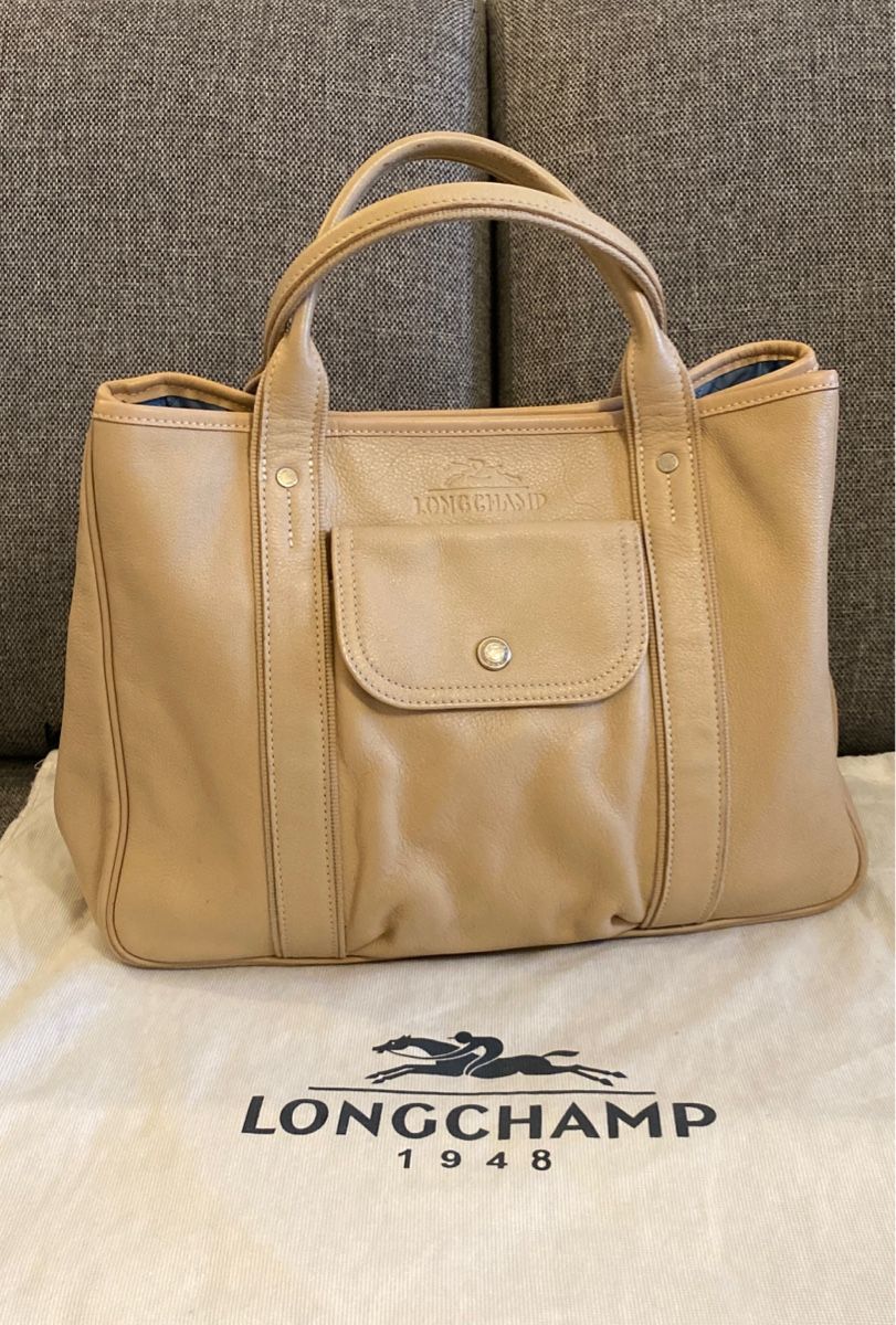 Longchamp Sacs femmes: Longchamp Lederhandtasche Beige – D'occasion à Zürich par ista_0110