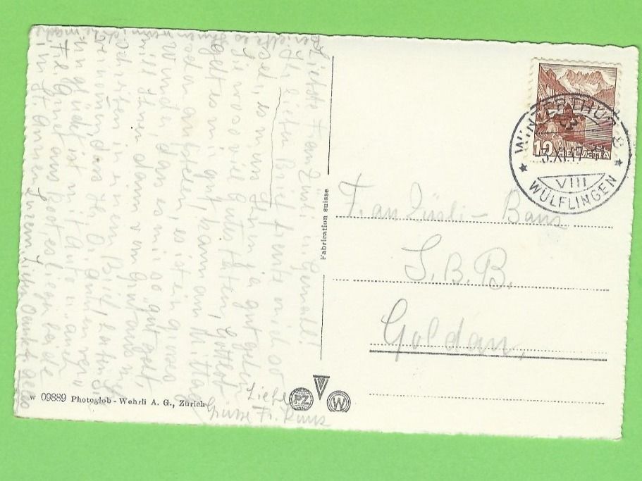 Cartoline postali: Kantonsspital Winterthur, Hauptgebäude – Usato da Zürich venduto da t24_de 1