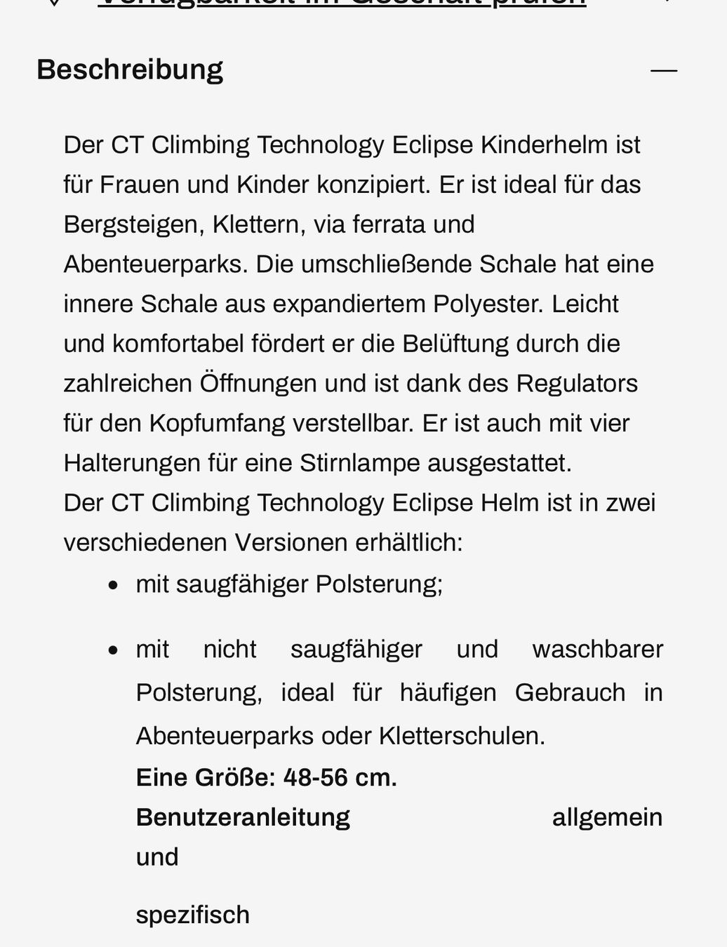 Caschi: Kletterhelm CT climbing technology blau Grösse S – Nuovo (secondo la descrizione) da Niederwil AG venduto da Lucaccino 6