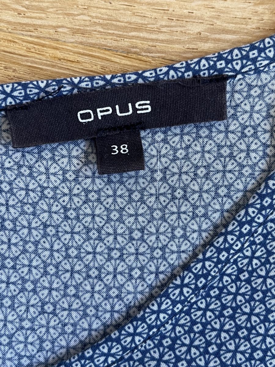 Opus Vestiti: Opus Kleid, Gr. 38, blau gemustert – Usato da Zürich venduto da Kleanthy 2