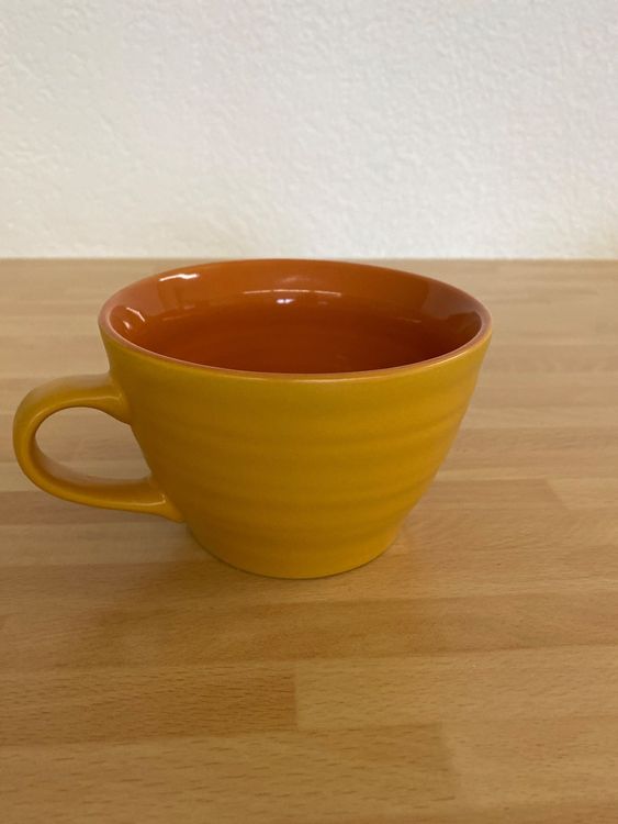 WACA Henkelbecher 325 Ml – Gelb, ∅ 75 Mm, Spülmaschinenfest, Made In Germany