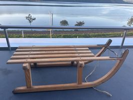 Schlitten Davos, Swiss Made, ca. 80 cm lang