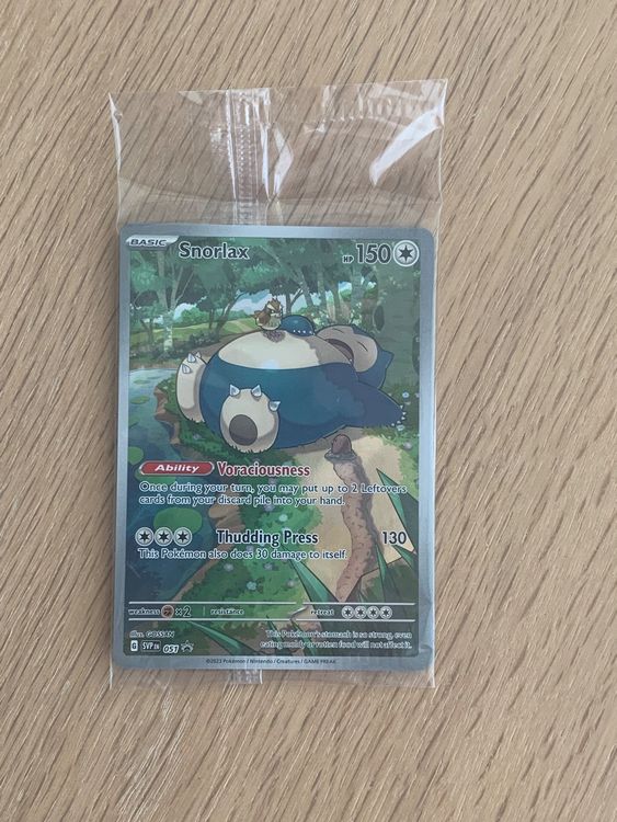 Snorlax Promo Sealed Pokemon Englisch Kaufen Auf Ricardo