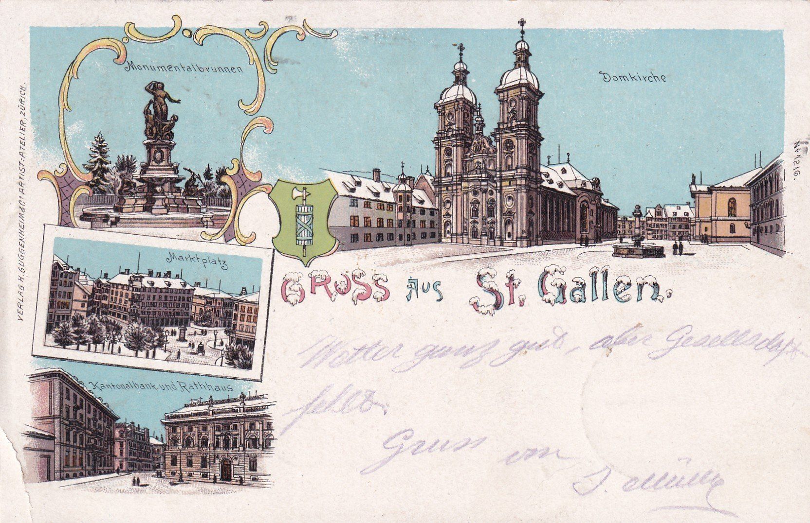 Cartoline postali: Gruss aus St. Gallen  1904 – Usato da Cormoret venduto da Pascalll2001