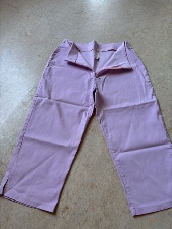 Pantalon 3/4 rose taille 38/40