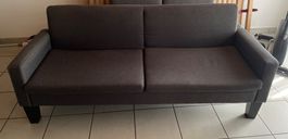 Sitzsofa in Grau (163x77x63cm)
