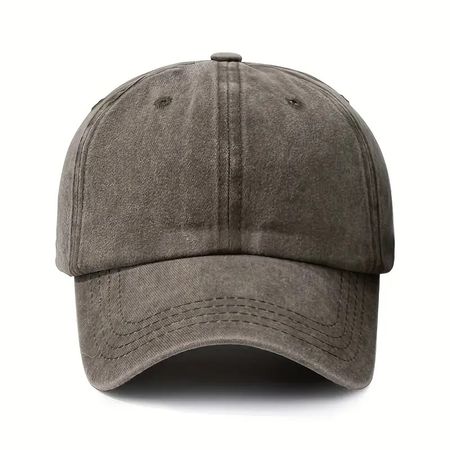Stylische Vintage Cap, Unisex, verstellbar, Sonnenhut, Kaffe