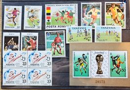 Motive football - Briefmarken **