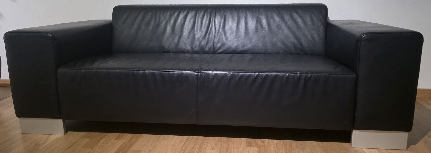 Sofas: Ledersofa schwarz – D'occasion à Meilen par Jael3004 1