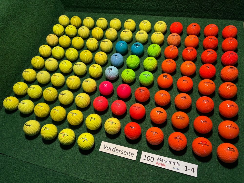 100 gebrauchte Golfbälle (sehr schön bis mässig) Set 014 (Gebraucht) in