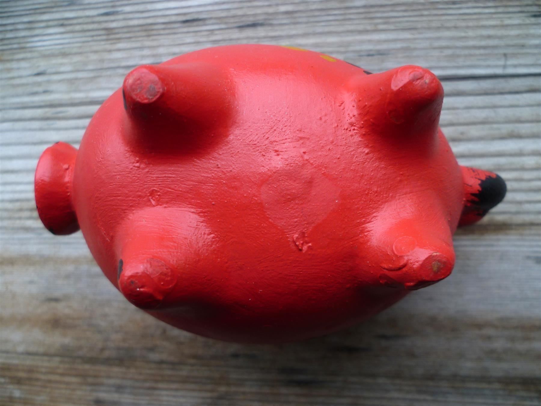 Spardosen: Sparsäuli Porzellanschwein rot – Gebraucht aus Aarau von Rdodger 6