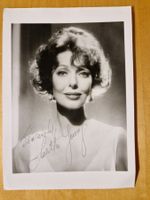 Loretta Young, Original Autogramm auf Foto s/w