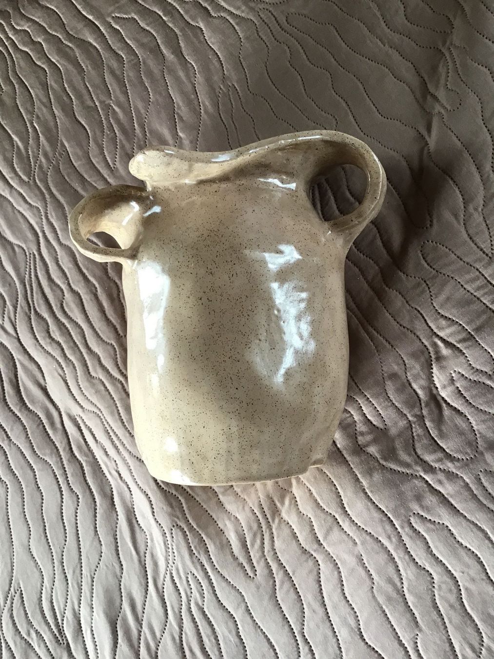 Vasen & Gefässe: Vase Handarbeit, Ton glasiert – Neu (gemäss Beschreibung) aus Rüti ZH von Wernika1 1