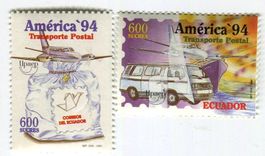 Briefmarken "Flugzeuge". Ecuador