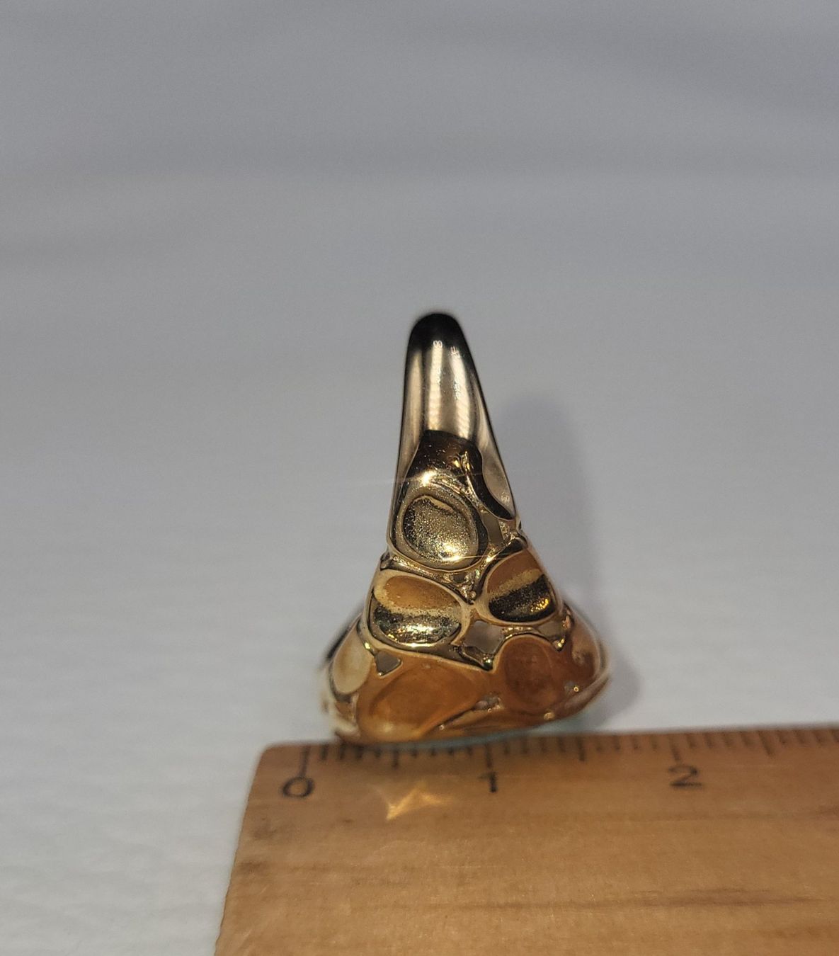 Anelli: 375 Vintage Massiv Gold Ring Mit Stein – Usato da Wald ZH venduto da Dasilver 4
