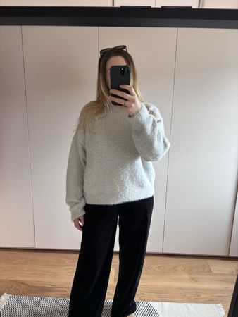 H&M Strickpullover, hellgrau, Grösse S - Kuschelig warm!