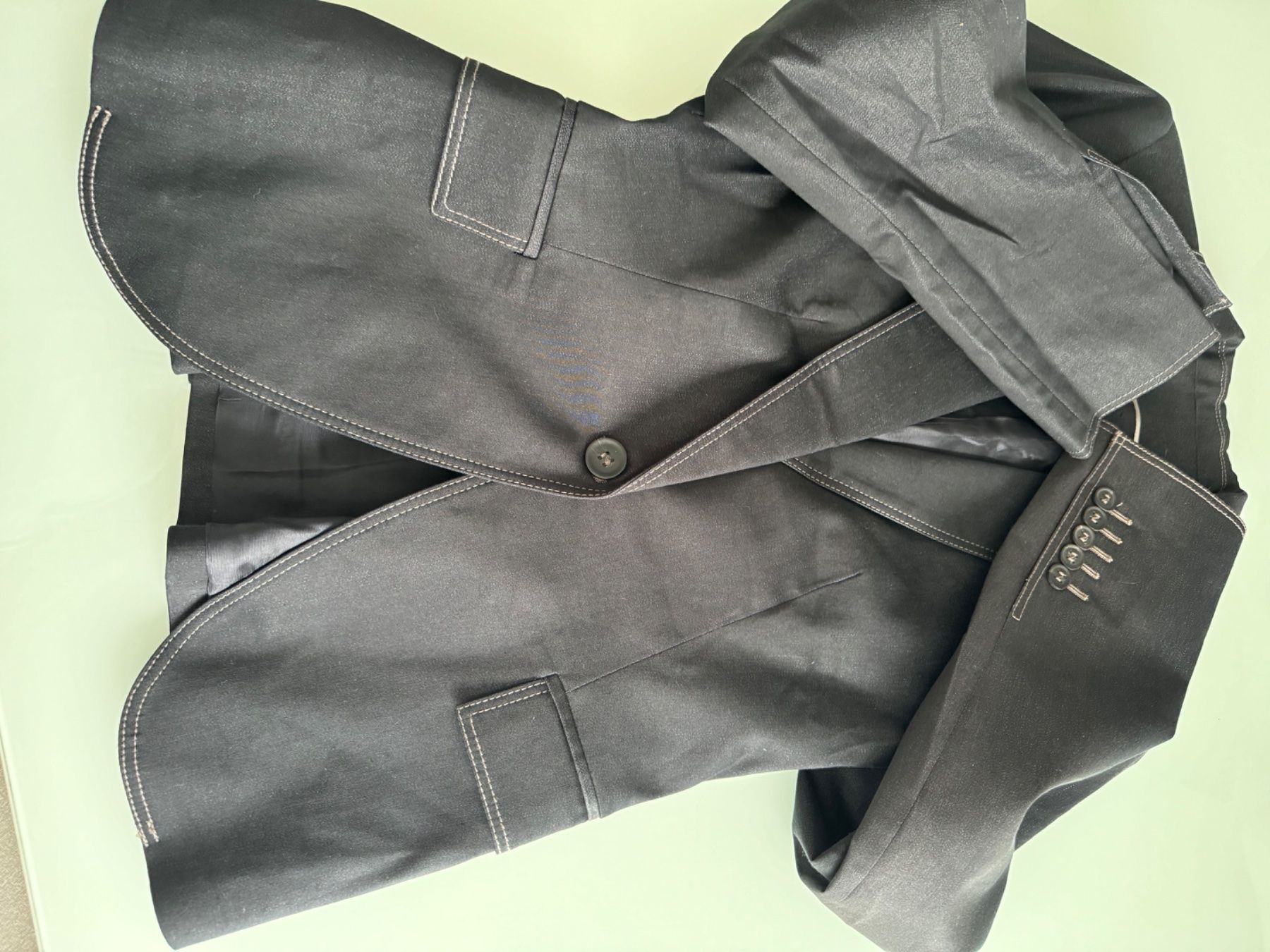 Completi & Tailleur: Hosenanzug super schön dunkelgrau – Nuovo (secondo la descrizione) da Adliswil venduto da Jessik0 4