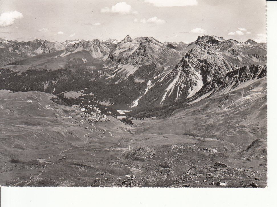 Cartoline postali: Arosa vom Hörnli 1957 – Usato da Bürglen TG venduto da StampGraf