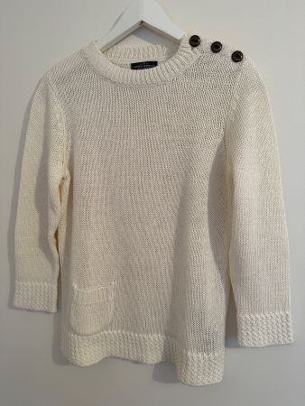 RALPH LAUREN DAMEN PULLOVER-BEIGE-WIE NEU
