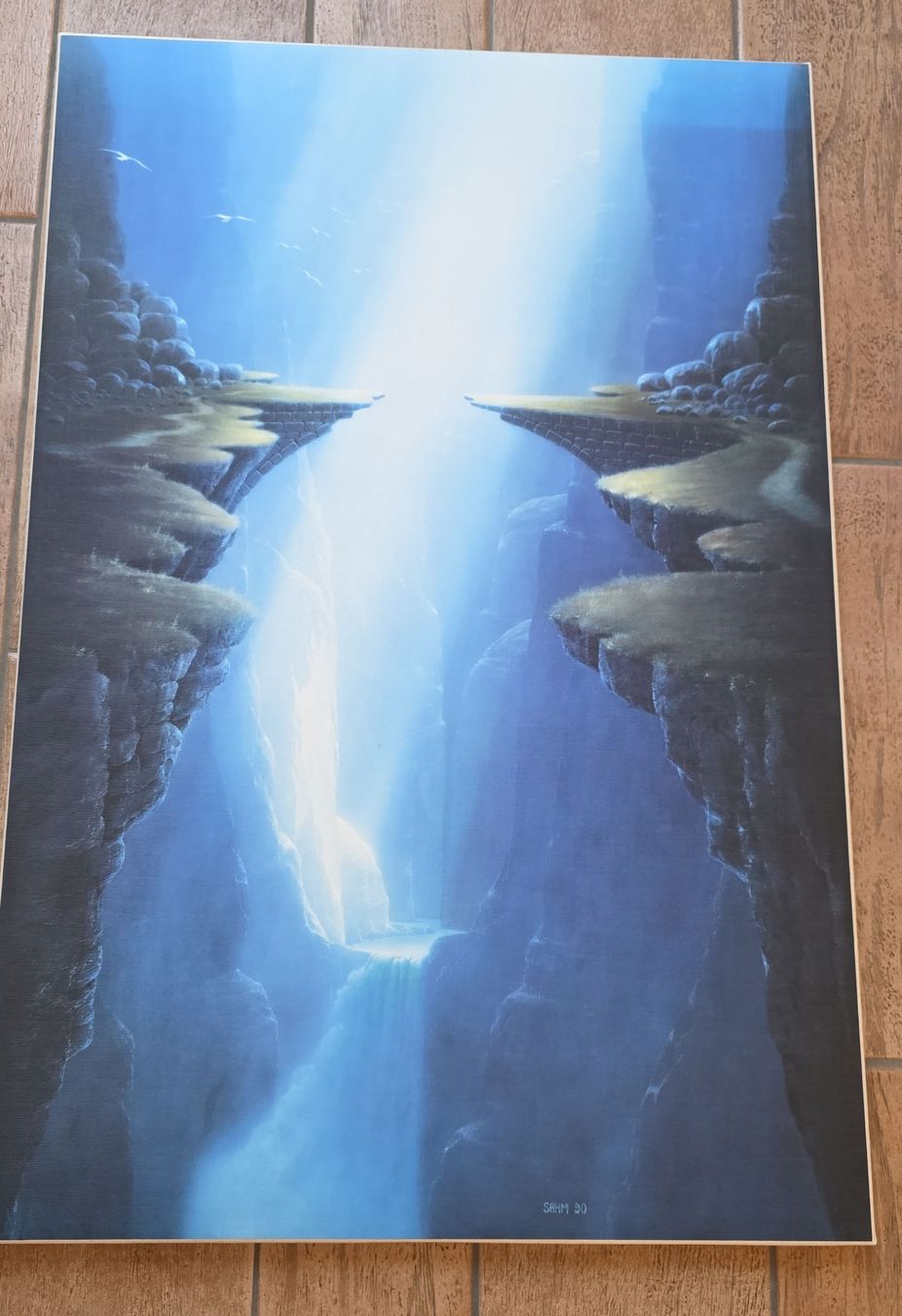 Carte da parati: Fantasy-Landschaft Kunstdruck – Atemberaubende Wasserfall – Usato da Niederrohrdorf venduto da Etienne_2097
