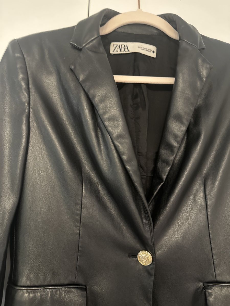 Zara Giacche: Black leather blazer – Usato da Zürich venduto da Sefora_sp 3