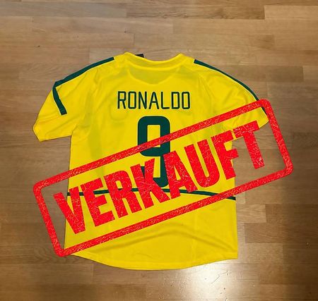 Brasilien Ronaldo 9 Retro Replica Trikot  Grösse L  Neu