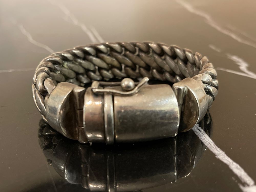 Bracelet En Argent 925 Poinçonné - Occasion à Retravailler - Déformé Mais Authentique - Argent Fin De Qualité