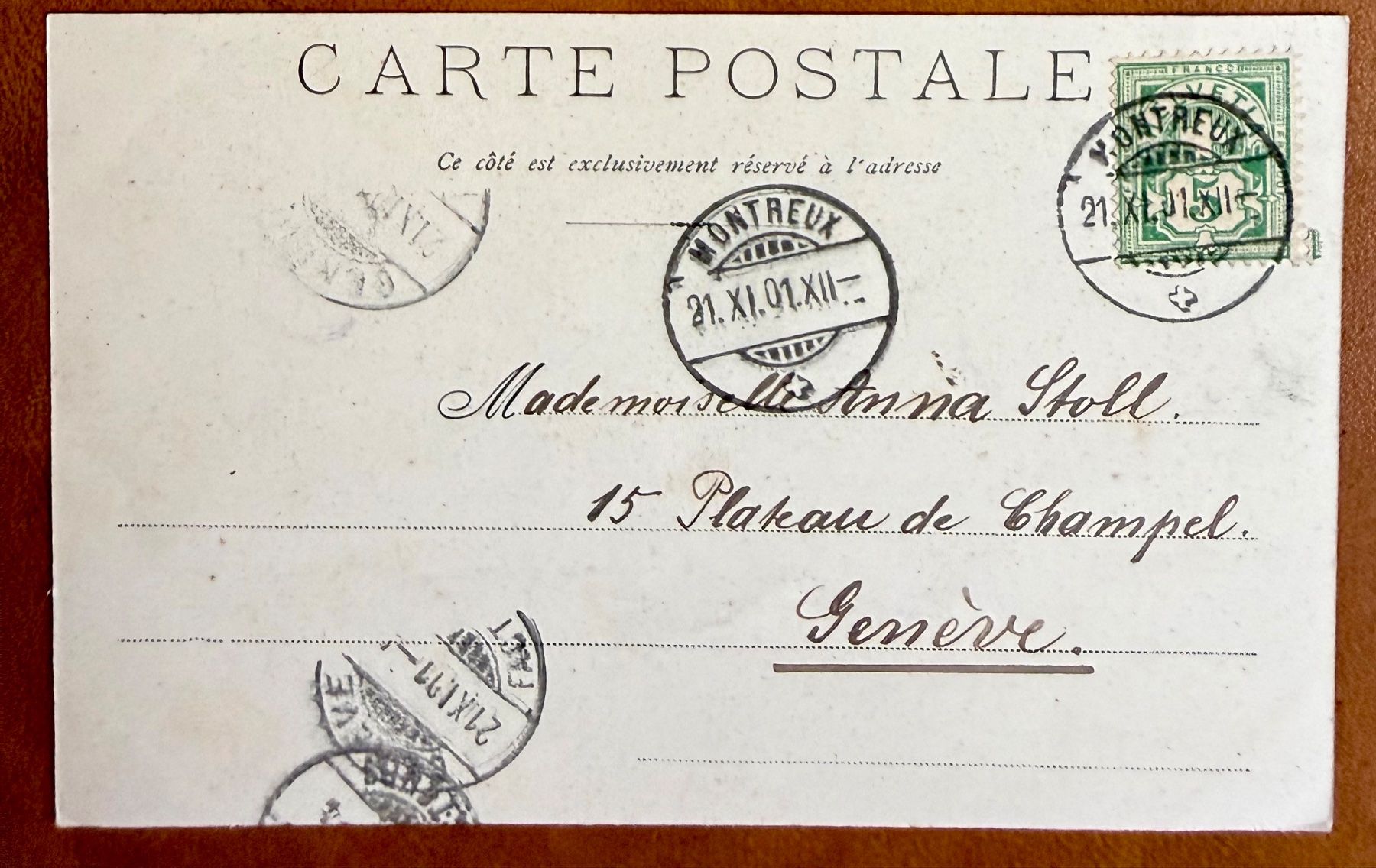 Cartes postales: Martigny & Col de la Forclaz 1901 – D'occasion à Lutry par Ediego 1