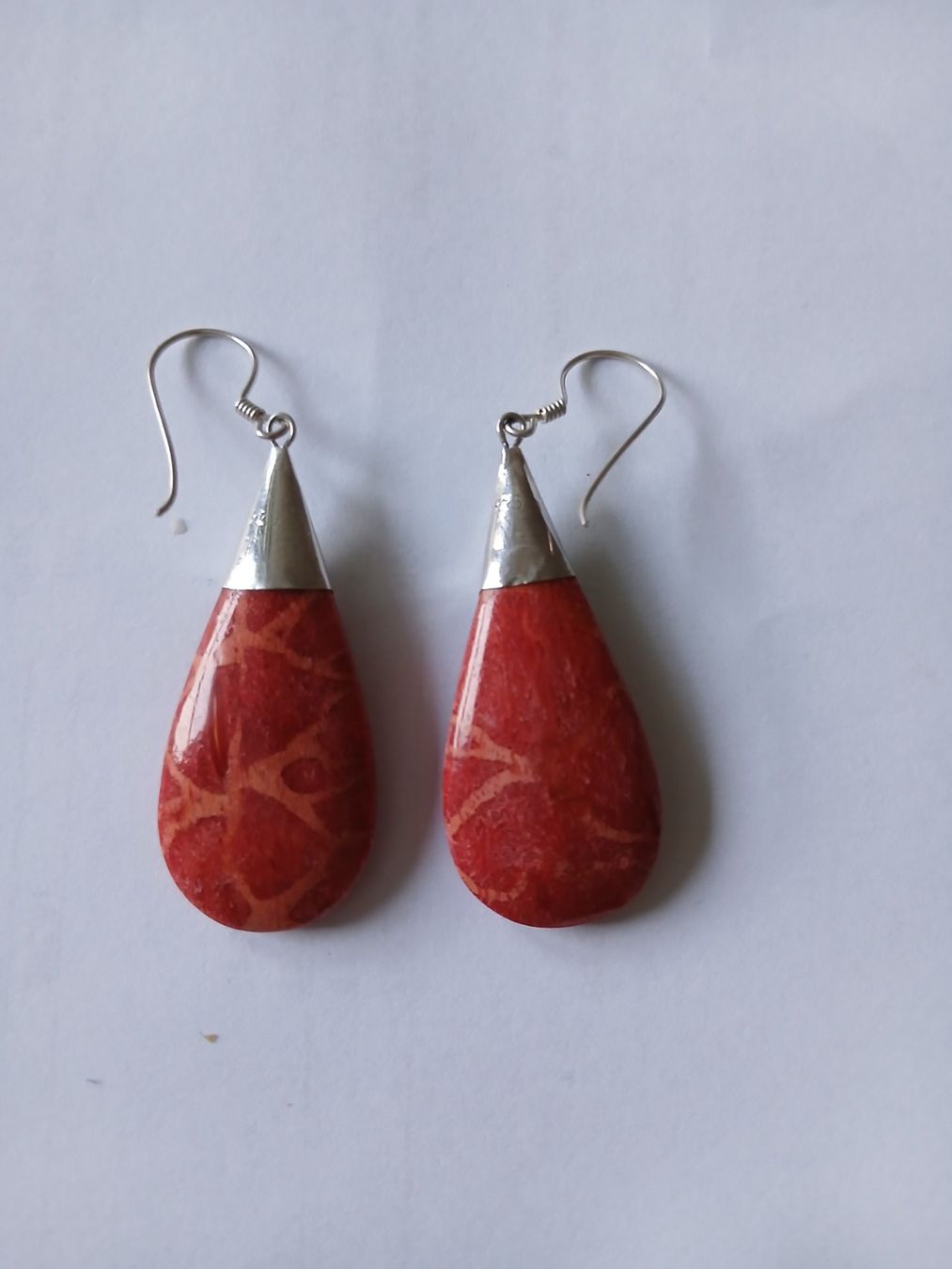 Orecchini pendenti & Orecchini a lobo: Ohrringe echte rote Schaumkoralle – Usato da Zürich venduto da Mephisto87 1