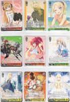9 diverse Weiss Schwarz japanische Anime Karten - Bushiroad