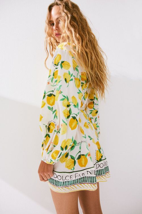Dolce Far Niente Lemon Blouse H&m ?H&M? Amalfi Zitronen Muster