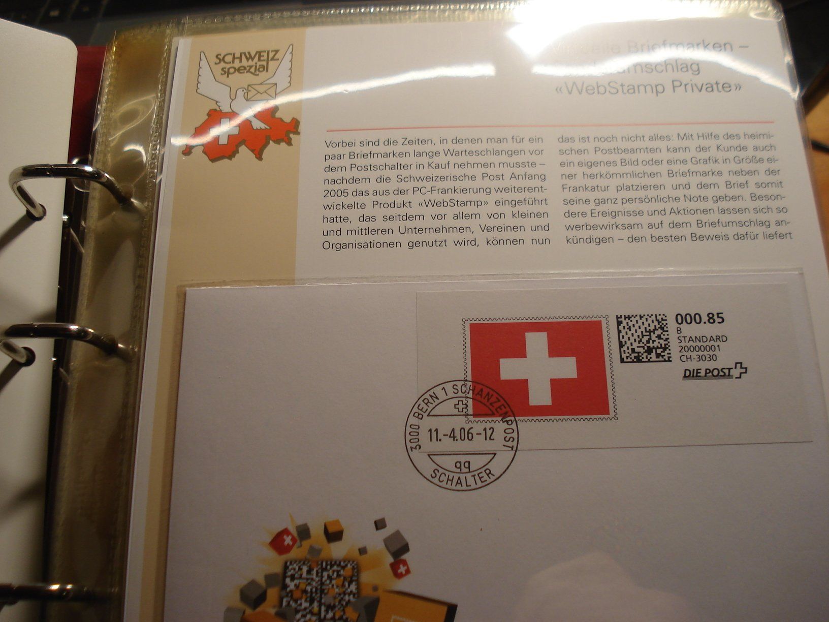 Tutti i francobolli: FDC WebStamp Private 2006, mit Beschrieb – Usato da Niederwil AG venduto da morostahu 1