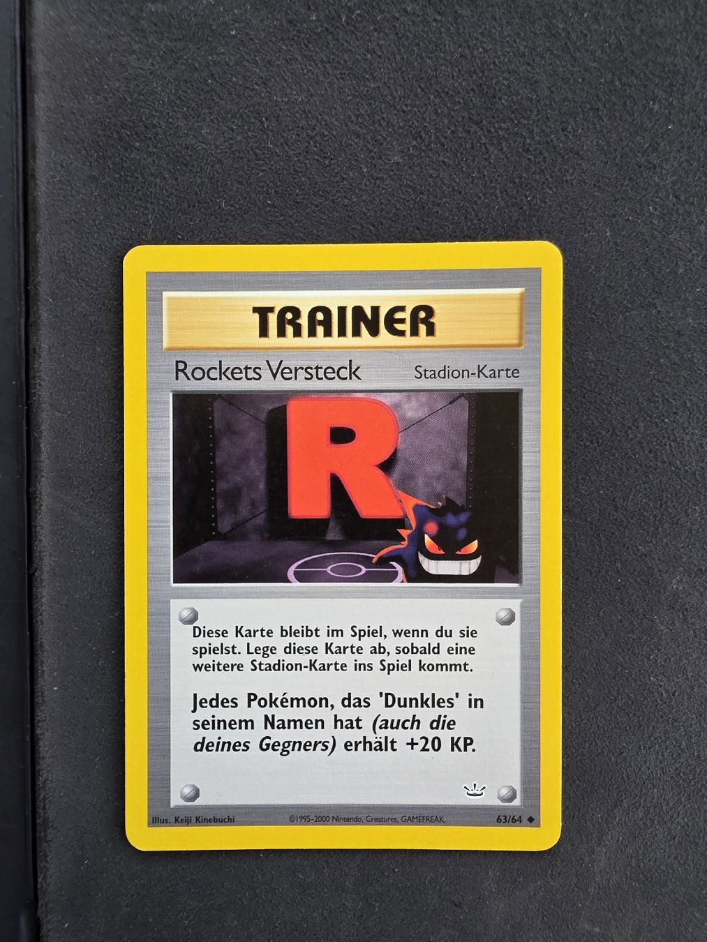 Pokémon Carte collezionabili: Pokemon Trainerkart ROCKETS VERSTECK Neo – Usato da oberbuchsiten venduto da thug4