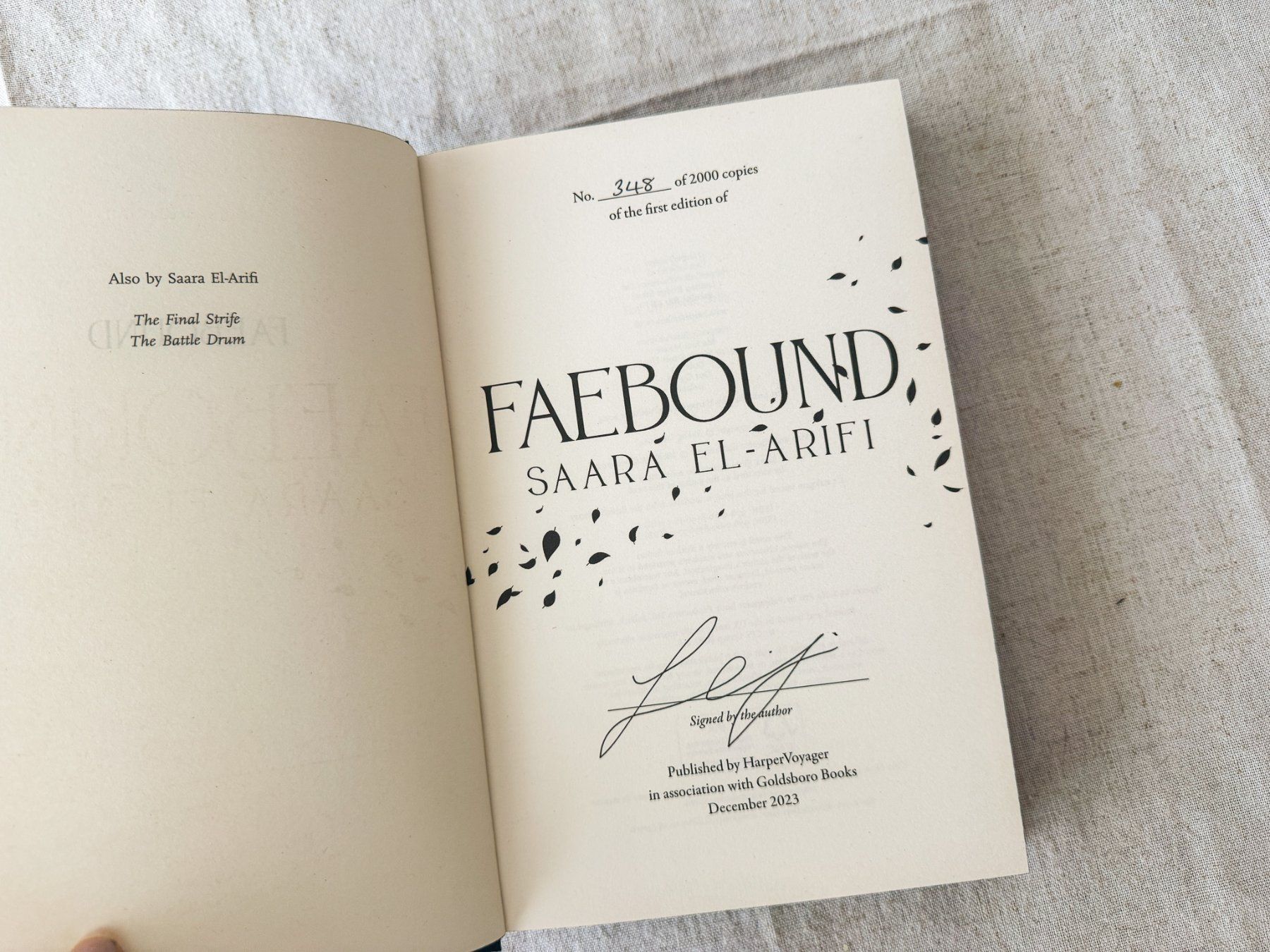 Libri: Faebound - Saara El-Arifi - Special Edition mit Farbschnitt – Nuovo (secondo la descrizione) da Uzwil venduto da Lintu 3
