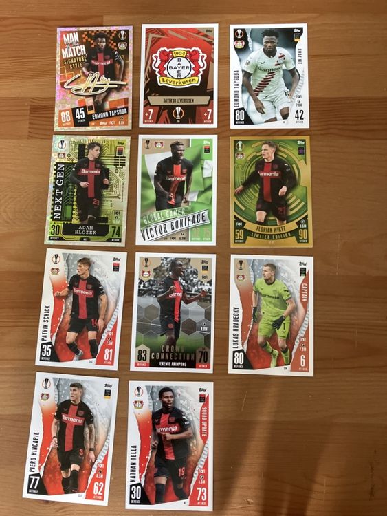 Match Attax Bundesliga 2016/2017 – 19 Karten-Set Von Bayer 04 Leverkusen