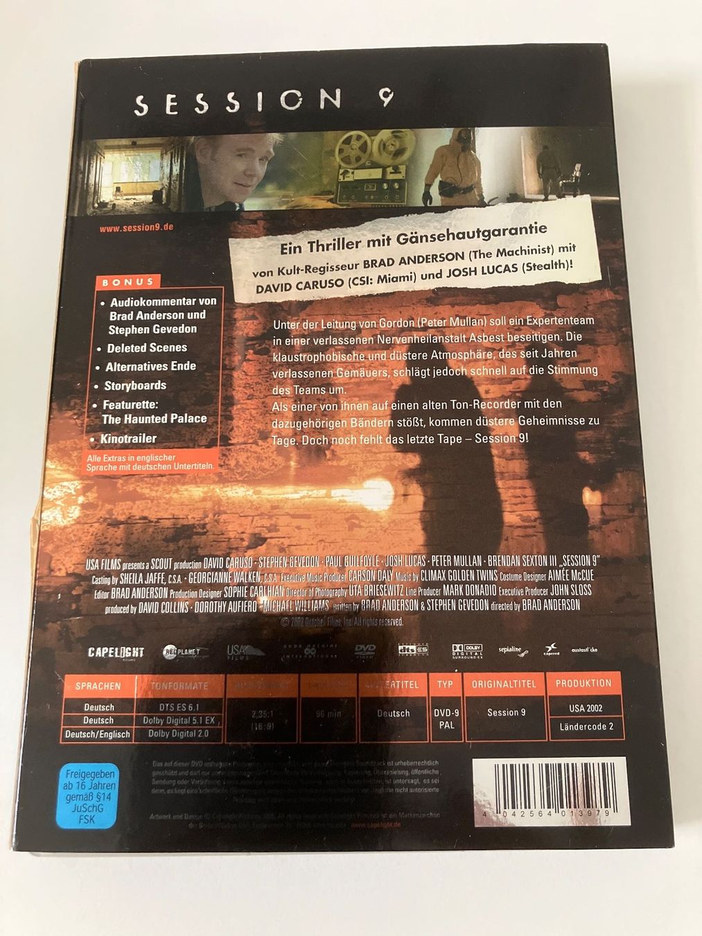 Alle DVDs: Session 9 (DVD) Caruso, Mullan, Lucas – Gebraucht aus Arbon von HelFer01 1