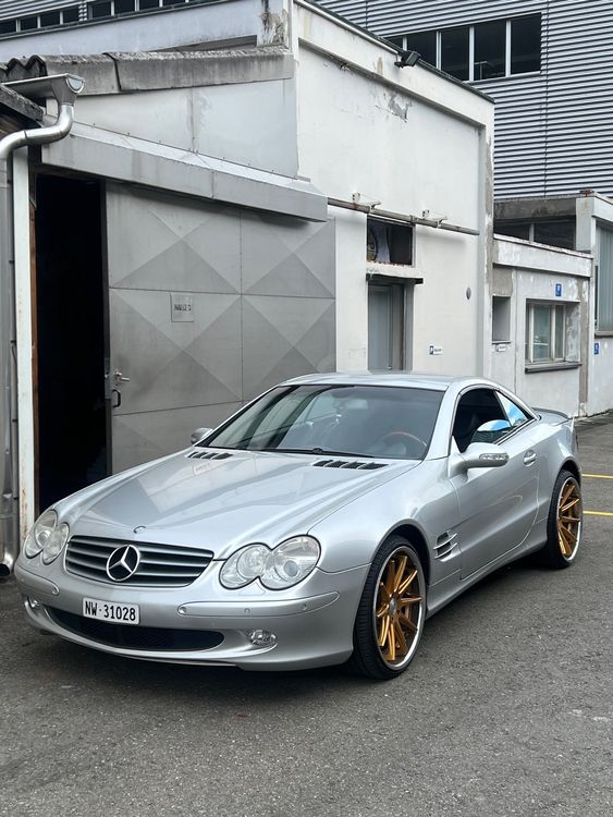 Mercedes SL500 r230 Cabrio 20 Zoll Felgen Brabus Auspuff